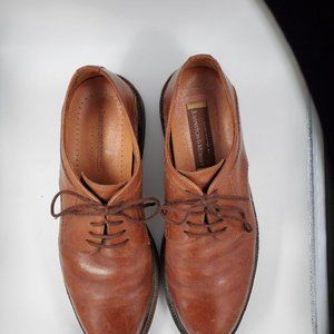 Men's Brown Shoes..Johnston & Murphy.... Italy..Oxfords, Leather, Size 10 M Used